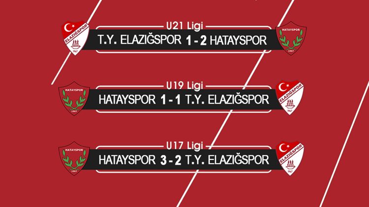 Altyapıda Haftanın Sonuçları