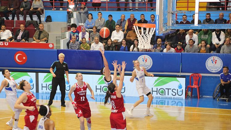Hatay Büyükşehir Belediyespor: 71 – Olympiacos: 55