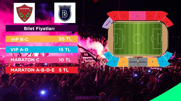 ZTK | Hatayspor’umuz – M. Başakşehir Maçının Biletleri Satışta
