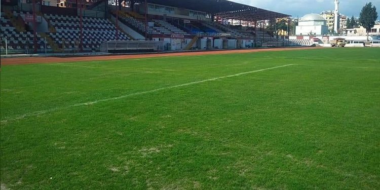 Antakya Atatürk Stadyumu’nda Zemin Çalışmaları Devam Ediyor