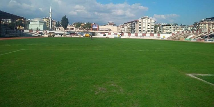 Antakya Atatürk Stadyumu’nda Zemin Çalışmaları Devam Ediyor