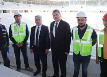 Valimiz Sn. Rahmi Doğan, Yeni Hatay Stadyumu’nda İncelemelerde Bulundu